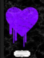 Bleeding Purple Heart Composition Notebook