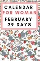 Calendar For Woman