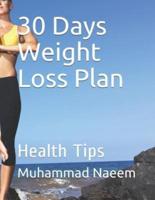 30 Days Weight Loss Plan