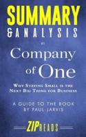 Summary & Analysis of Company of One
