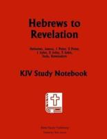 Hebrews to Revelation