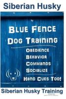 Siberian Husky By Blue Fence DOG Training, Obedience, Behavior, Commands, Socialize, Hand Cues Too!