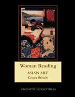 Woman Reading: Asian Art Cross Stitch Pattern