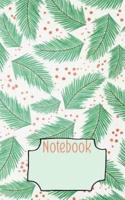 Evergreen Branches in Winter 5 X 8 Writer's Utility Notebook