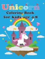 Unicorn Coloring Book for Kids Age 4-8