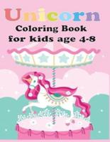 Unicorn Coloring Book for Kids Age 4-8