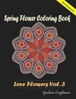 Spring Flower Coloring Book