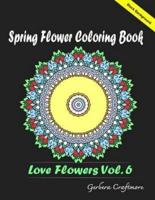 Spring Flower Coloring Book