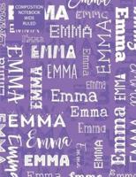 Emma Composition Notebook Wide Ruled
