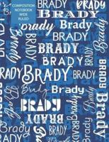 Brady Composition Notebook Wide Ruled