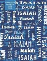 Isaiah Composition Notebook Wide Ruled