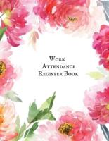 Work Attendance Register Book