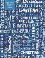 Christian Composition Notebook Wide Ruled