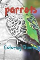 Parrot Coloring Sheets