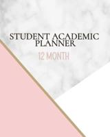 12 Month Student Academic Planner