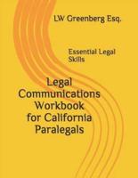 Legal Communications Workbook for California Paralegals