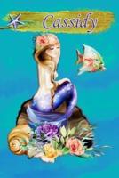 Heavenly Mermaid Cassidy: Wide Ruled Composition Book Diary Lined Journal