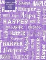 Harper Composition Notebook Wide Ruled