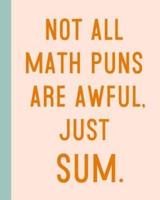 Not All Math Puns Are Awful, Just Sum
