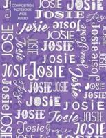 Josie Composition Notebook Wide Ruled