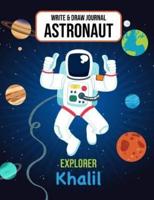 Write & Draw Astronaut Explorer Khalil