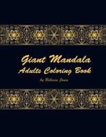 Giant Mandala Adults Coloring Book