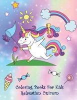 Coloring Books for Kids Relaxation Unicorn