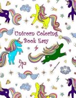 Unicorn Coloring Book Easy