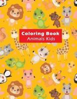 Coloring Book Animals Kids
