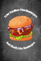 I Like You More Than Hamburgers and I Really Like Hamburgers