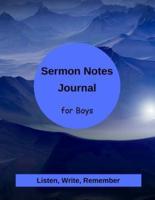 Sermon Notes for Boys: Listen, Write, & Remember the Truths of God's Word