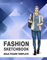 Fashion Sketchbook Male Figure Template