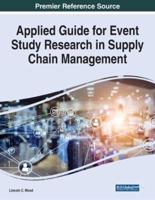 Applied Guide for Event Study Research in Supply Chain Management