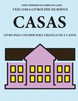Livro Para Colorir Para Crianças De 4-5 Anos (Casas)