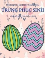 Sách Tô Màu Cho Trẻ 4-5 Tuổi (Trứng Phục Sinh)