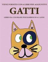 Libro Da Colorare Per Bambini Di 4-5 Anni (Gatti)