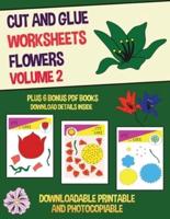 Cut and Glue Worksheets - Volume 2 (Flowers)