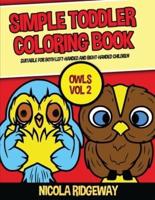 Simple Toddler Coloring Book (Owls 2)