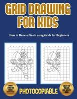How to Draw a Pirate Using Grids for Beginners - Grid Drawing for Kids