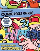 Graffiti Coloring Pages for Kids (Coloring Pages for Kids)