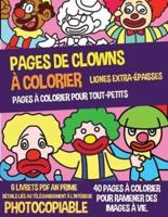 Pages À Colorier Pour Tout-Petits (Pages De Clowns À Colorier)