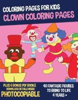Pages De Clowns À Colorier (Pages À Colorier Pour Enfants)
