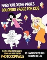Pages De Fées À Colorier (Pages À Colorier Pour Enfants)