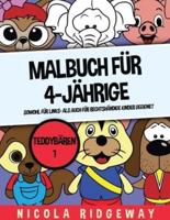 Malbuch Für 4-Jährige (Teddybären 1)