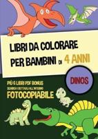 Pagine da colorare dinosauri (Pagine da colorare per bambini): Questo libro ha 40 pagine di pittura ballerine per bambini dai quattro anni in su.