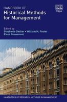 Handbook of Historical Methods for Management