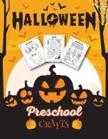 HALLOWEEN PRESCHOOL CRAFTS: Fantastic Activity Book For Boys And Girls: Word Search, Mazes, Coloring Pages, Connect the dots, how to draw tasks - For kids ages 5-8