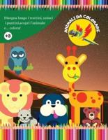 ANIMALI DA COLORARE: Giochi per bambini in età prescolare 3 - 6 anni. Album di animali da ritagliare e colorare