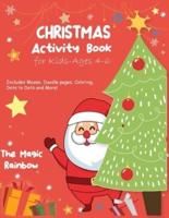 Christmas Activity Book for Kids- Ages 4-6