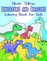 Dinosaurs and Dragons Coloring Book for Kids